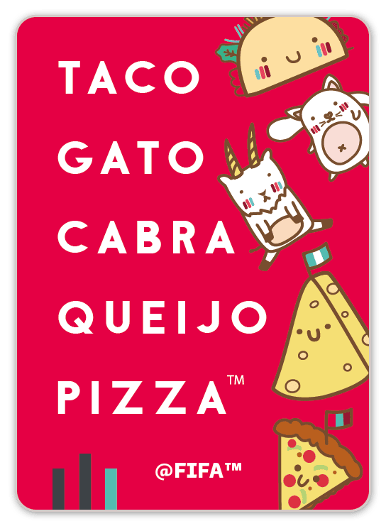 Taco Gato Cabra Queijo Pizza - Jogo de Cartas