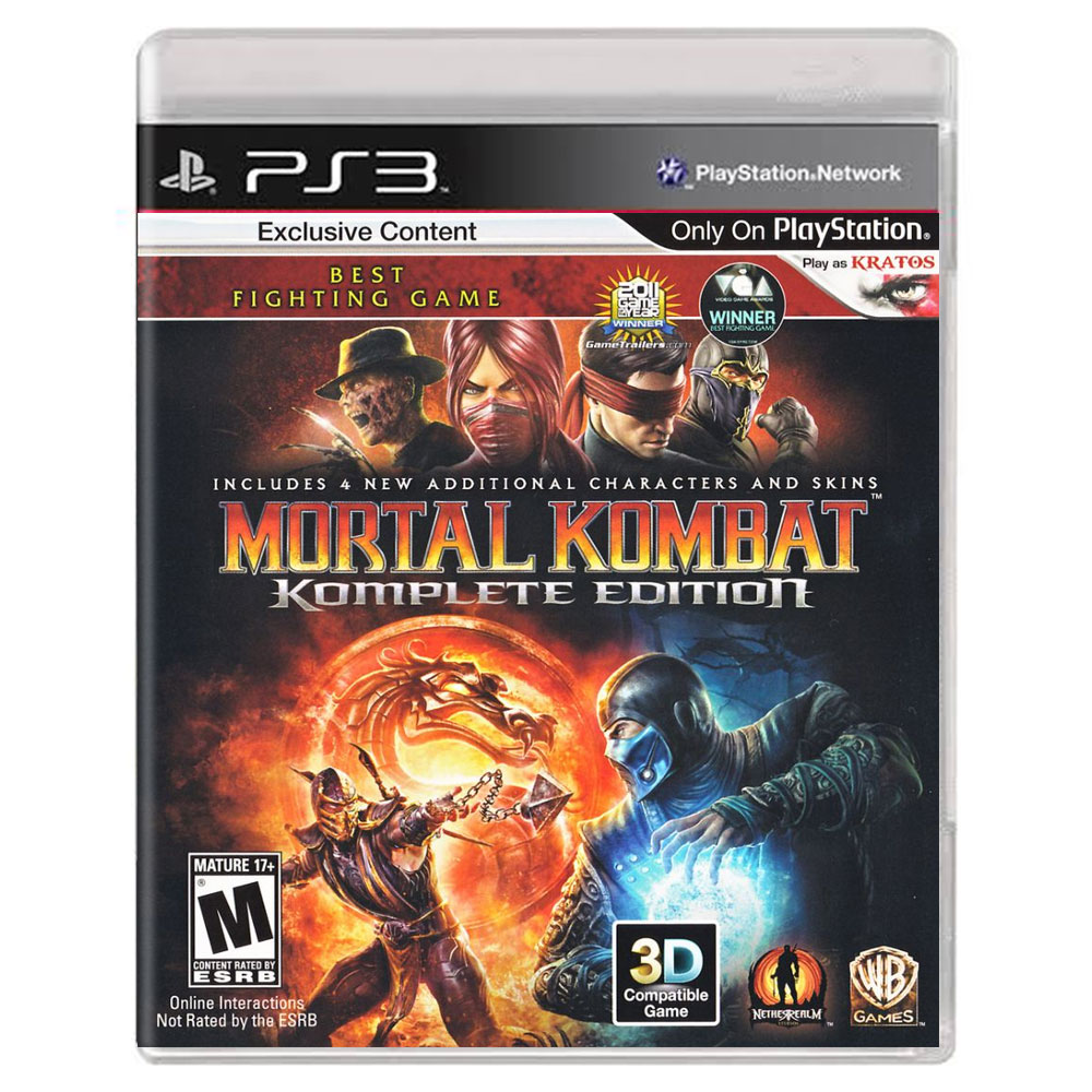 Mortal Kombat Komplete Edition (os 4 jogos em 1) com caixa lacrado