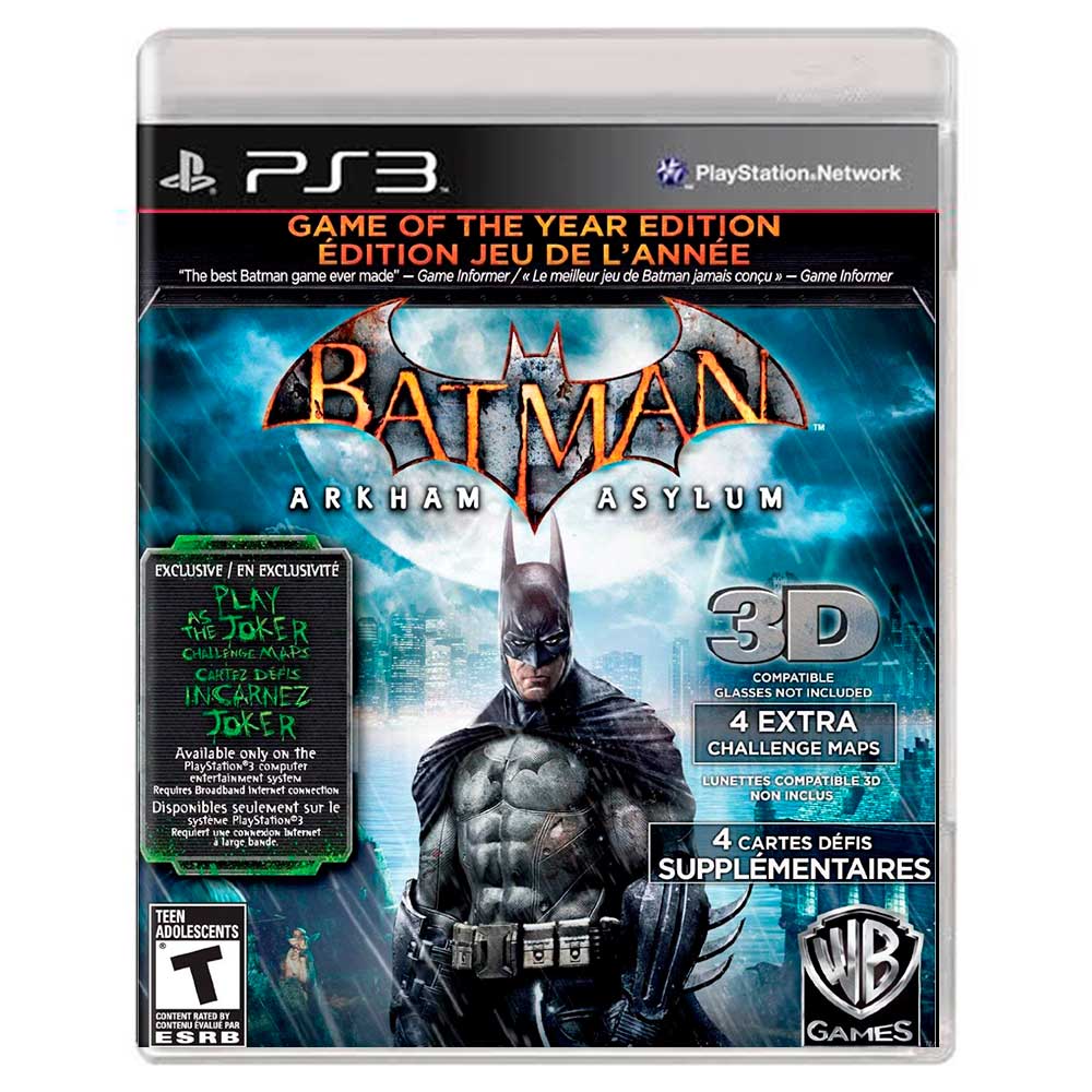 Batman Arkham Asylum para PS3 - WB Games - Jogos de Ação - Magazine Luiza