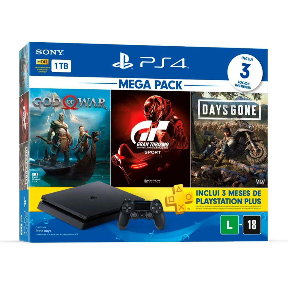 ChicletGames - 🕹Promoção Dia dos Pais, PS4 PRO 1TB 4K com PREÇO