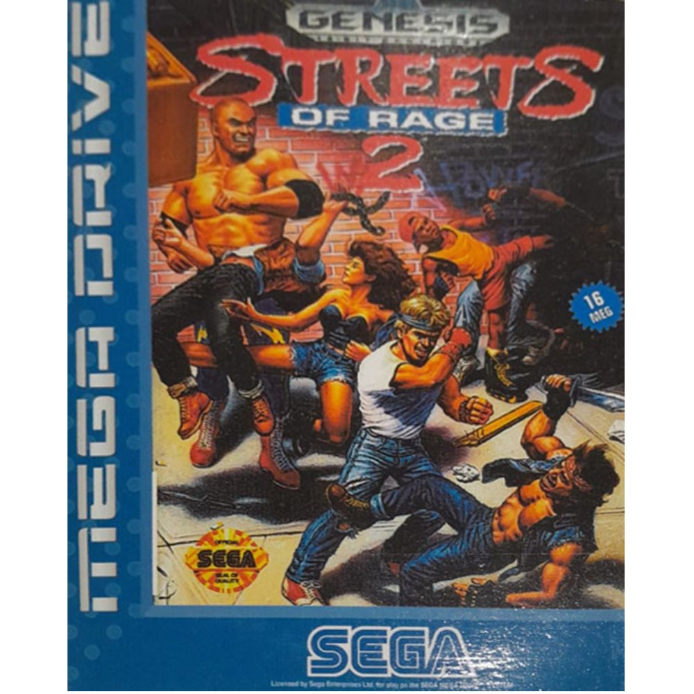 Melhor Jogo de Luta do Mega Drive Gênesis Streets of Rage 