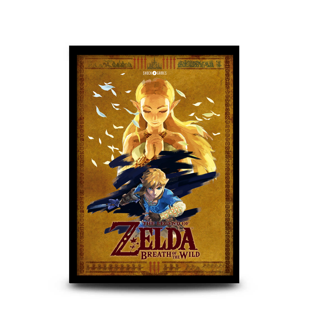 Quadro The Legend of Zelda: Breath of the Wild - 32,5 x 43cm - Shock Games