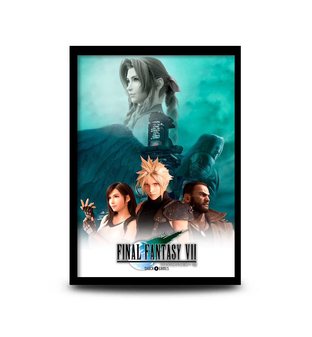 Arte de Final Fantasy VII Remake destaca heróis principais