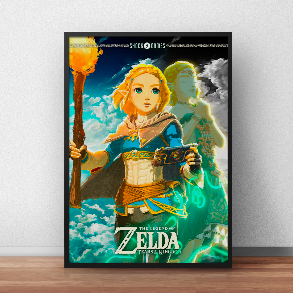 Quadro The Legend of Zelda: Breath of the Wild - 32,5 x 43cm - Shock Games